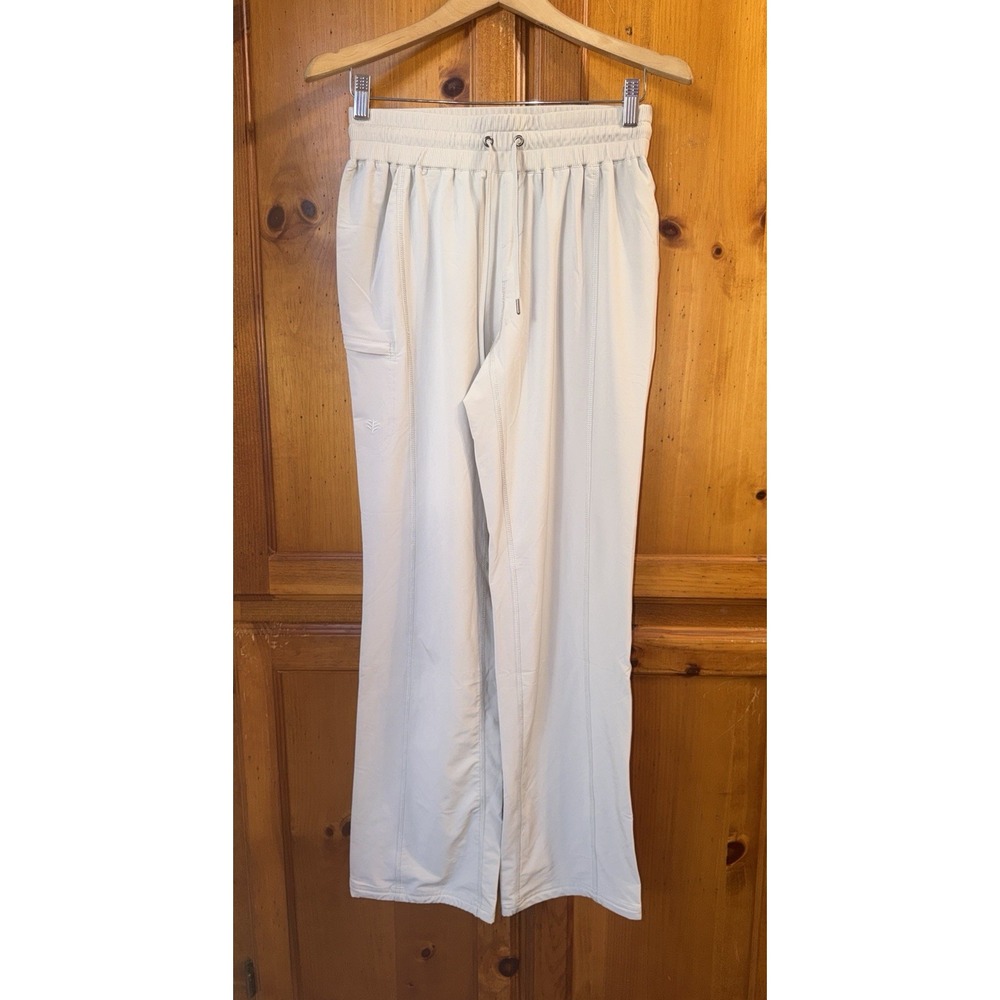 Coolibar Travel Pants Pull On Wide Leg Lightweight Joggers UPF 50+ Women's S